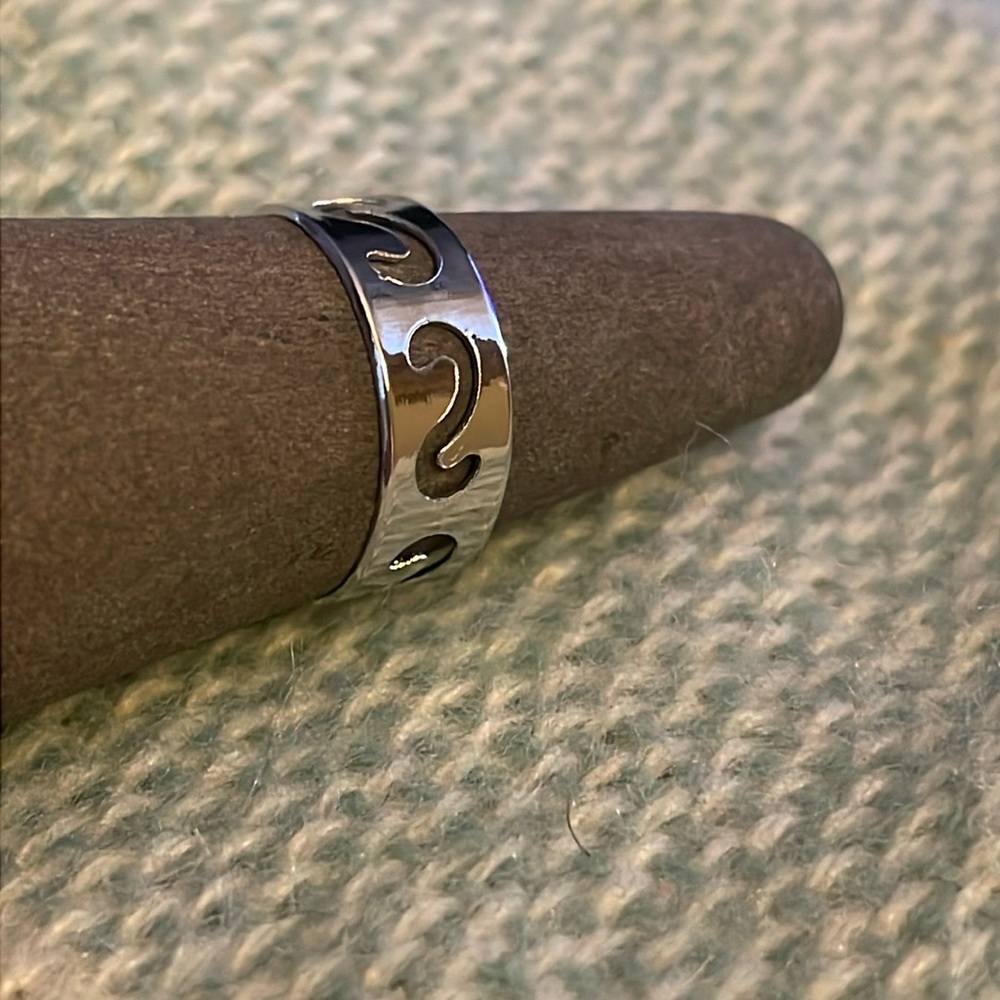 Scroll Nwot Silver Tone Toe Ring - image 1